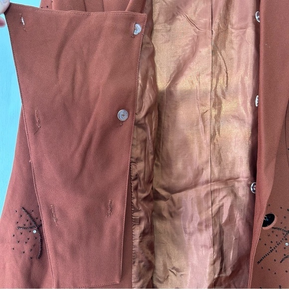 Vintage 70s Fifth Sunday Exclusive Sequin Shell Blazer Jacket plus size 14 - Picture 7 of 7